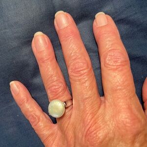 Coin Pearl Ring